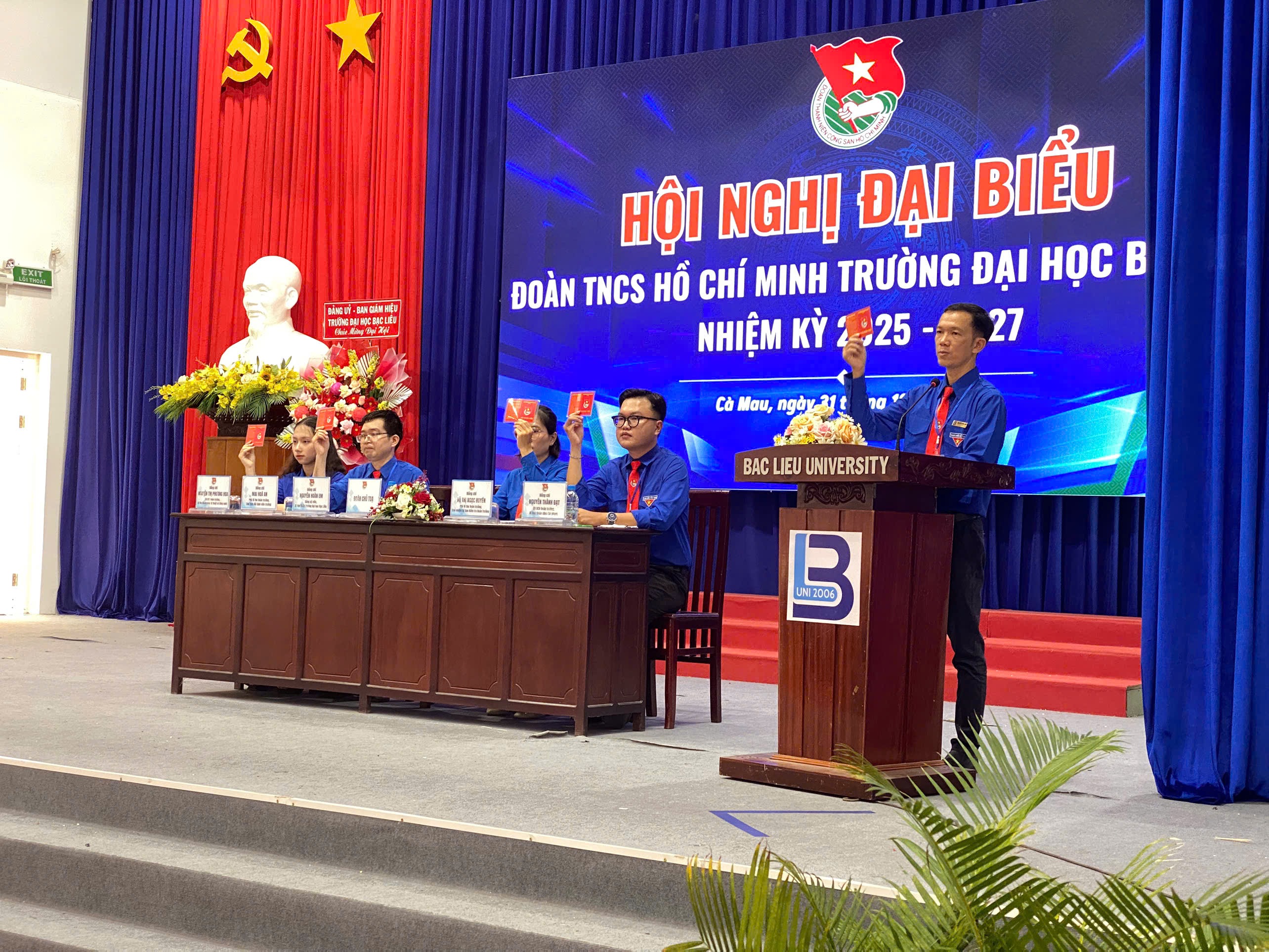 HỘI NGHỊ ĐẠI BIỂU ĐOÀN TNCS HỒ CHÍ MINH TRƯỜNG ĐẠI HỌC BẠC LIÊU NHIỆM KỲ 2025-2027